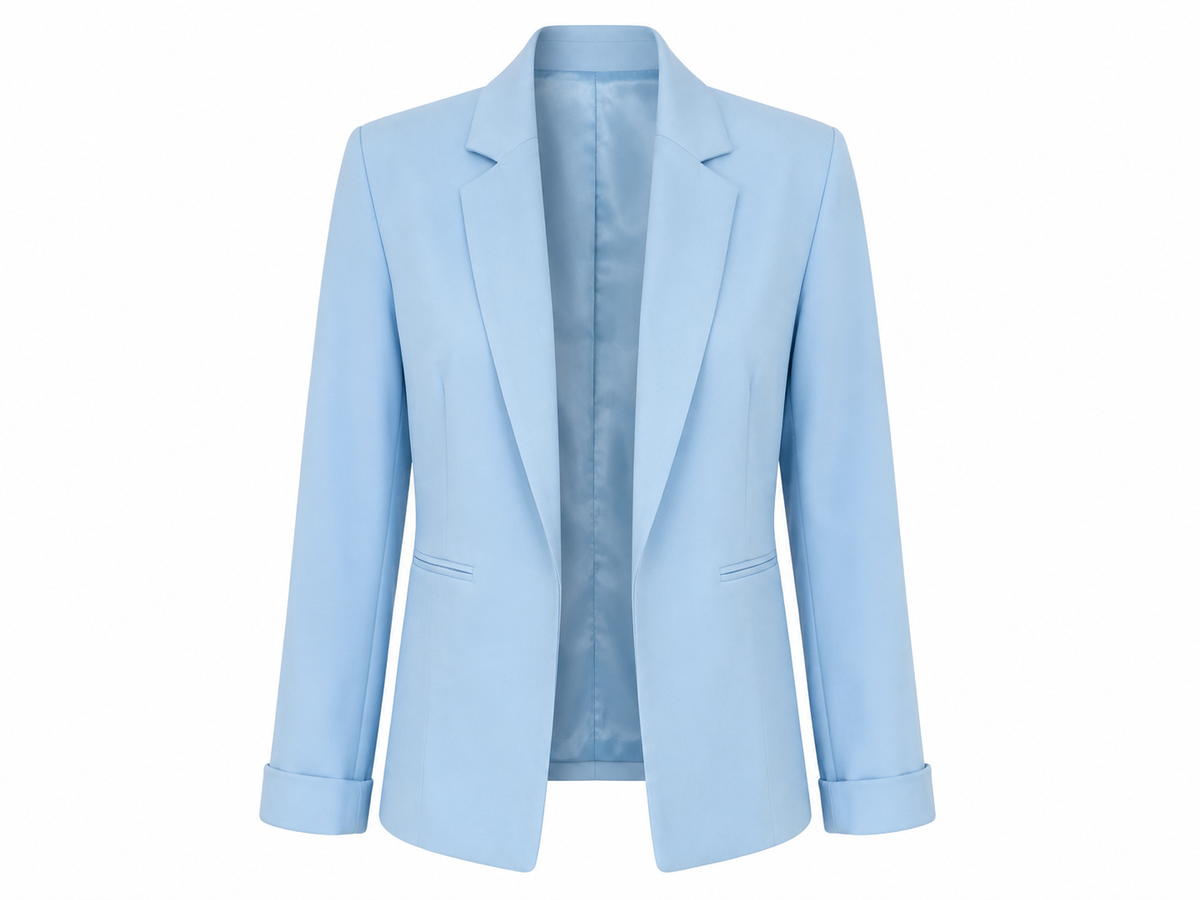 Sky blue tailored blazer