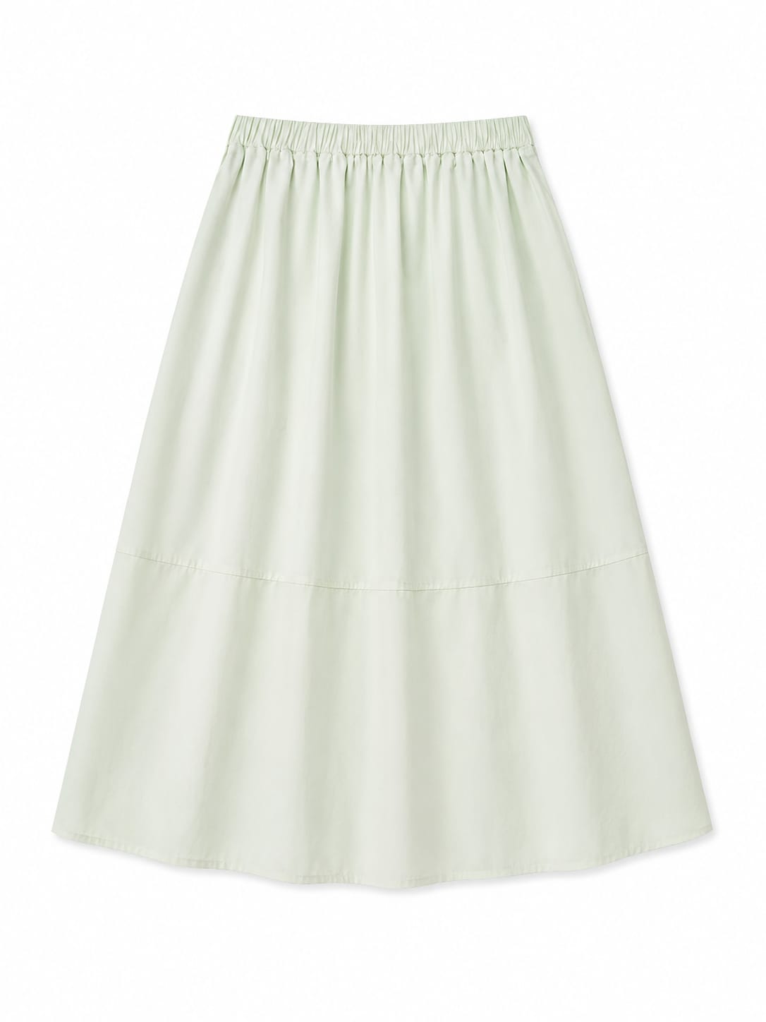 Mint green a-line maxi skirt
