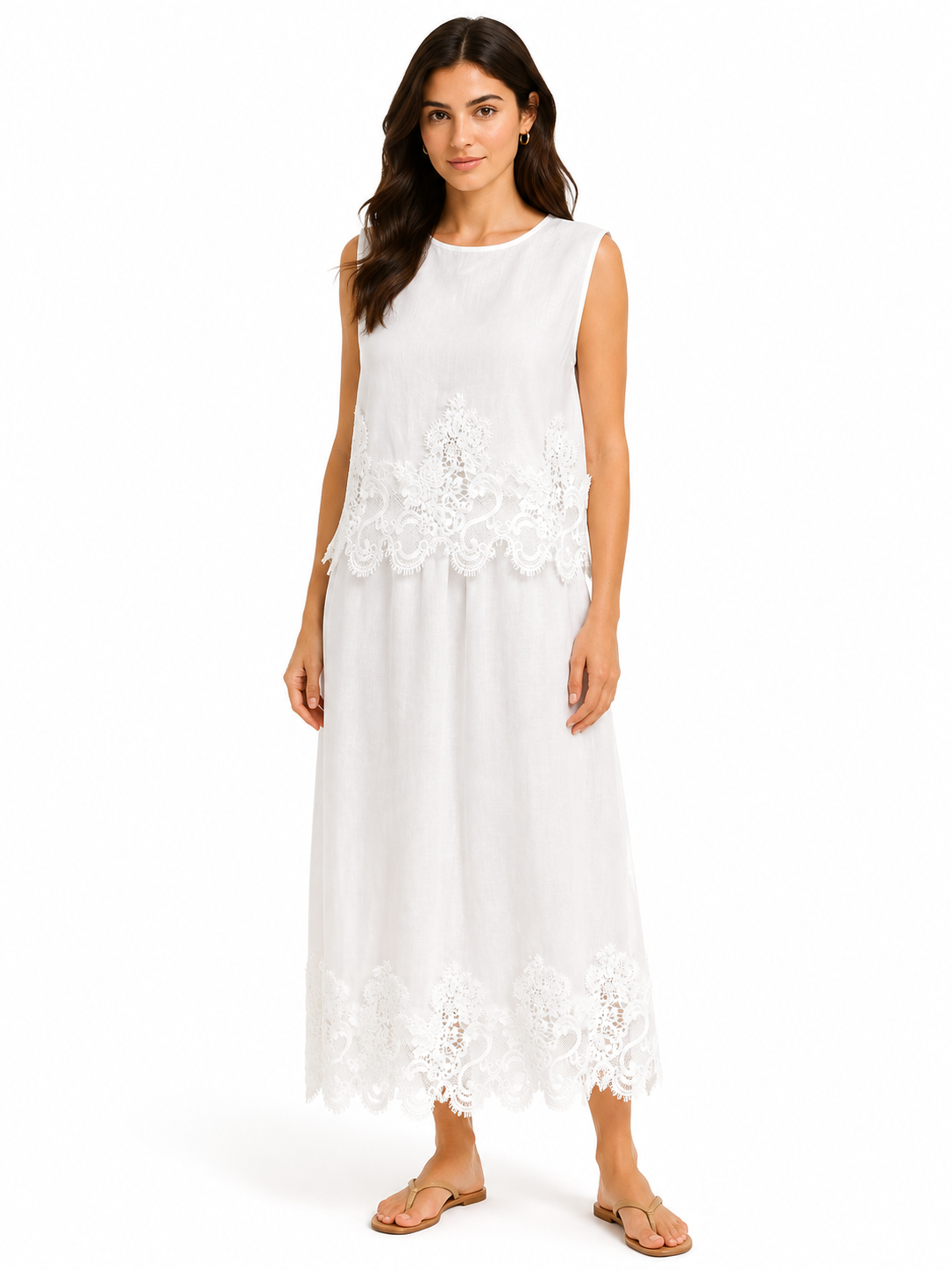 Ivory lace detail set