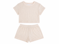 Champagne shimmer ribbed lounge set