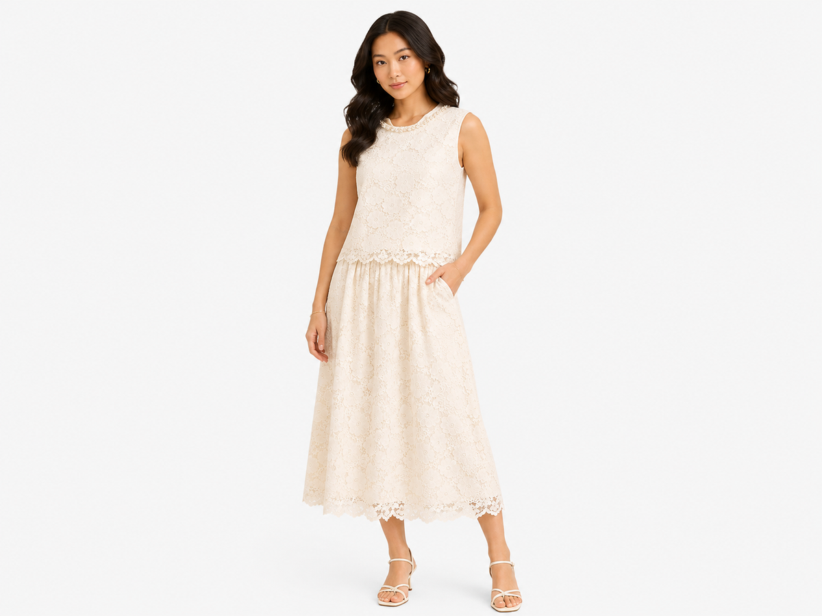 Elegant lace two-piece set