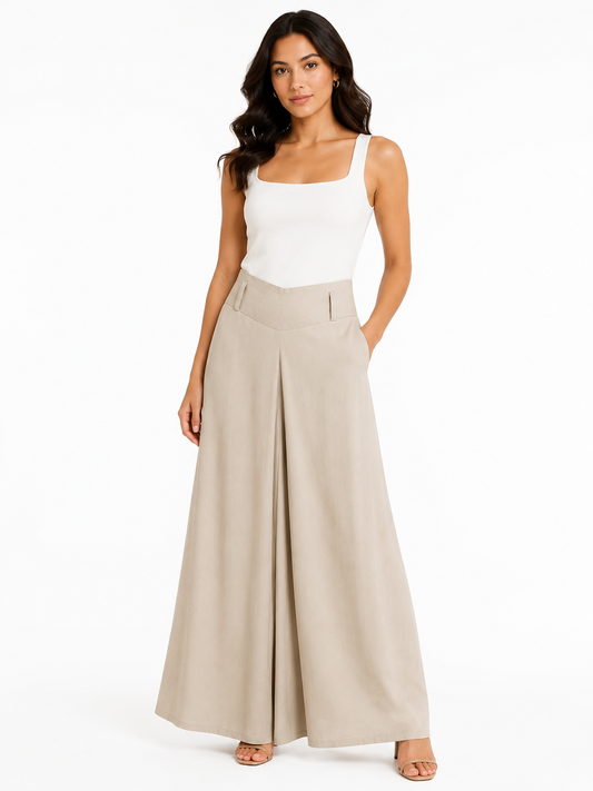 Women high-waist wide leg