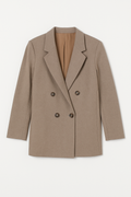 Classic Camel-Toned Wool Blend Blazer