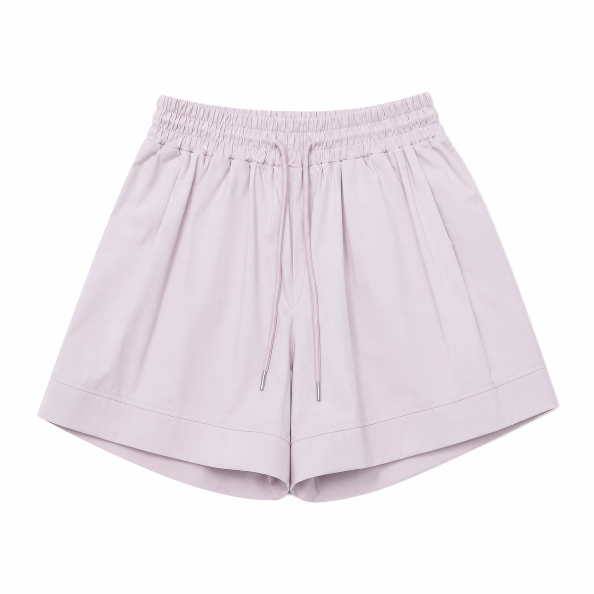 Blush lace trim drawstring short