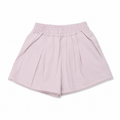 Blush scallop trim relaxed shorts