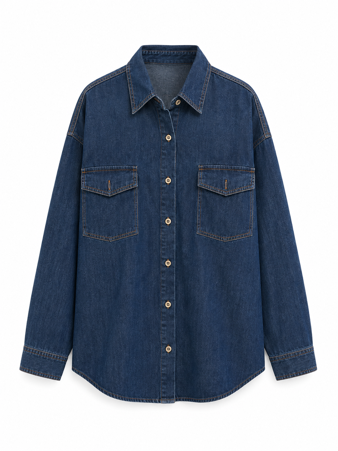 Midnight denim oversized shirt