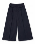 Navy high-waisted Wide-leg Tailored Trousers