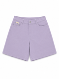 Lavender mid-length tailored shorts