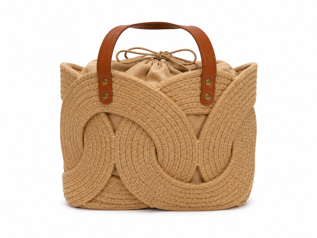 Sienna woven loop tote bag