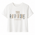 White embellished graphic t-shirt