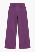 Violet High-Waist Wide-Leg Jeans