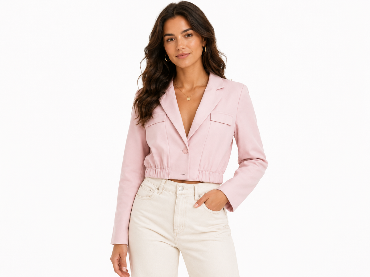 Women’s cropped tailored blazer