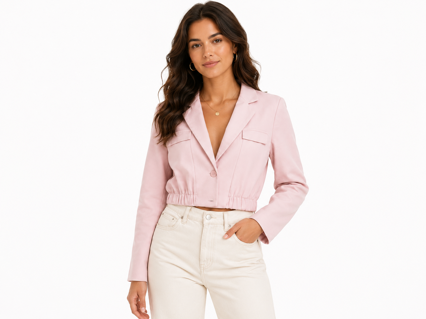 Women’s cropped tailored blazer