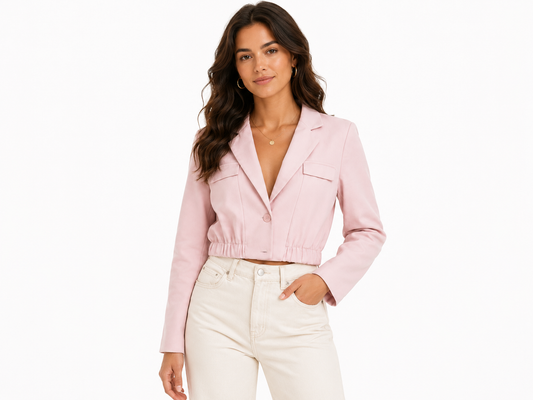 Women’s cropped tailored blazer