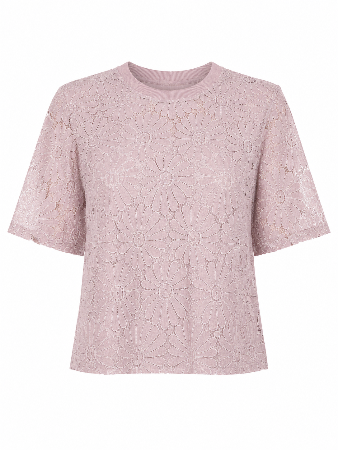 Blush daisy lace top