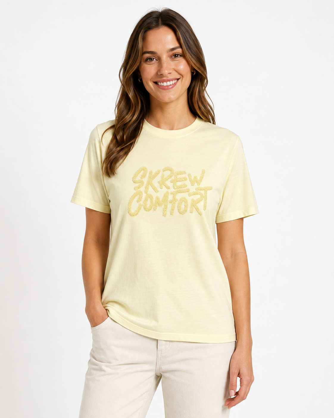 Cream graphic t-shirt