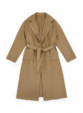 Women’s Elegant Camel Wrap Overcoat