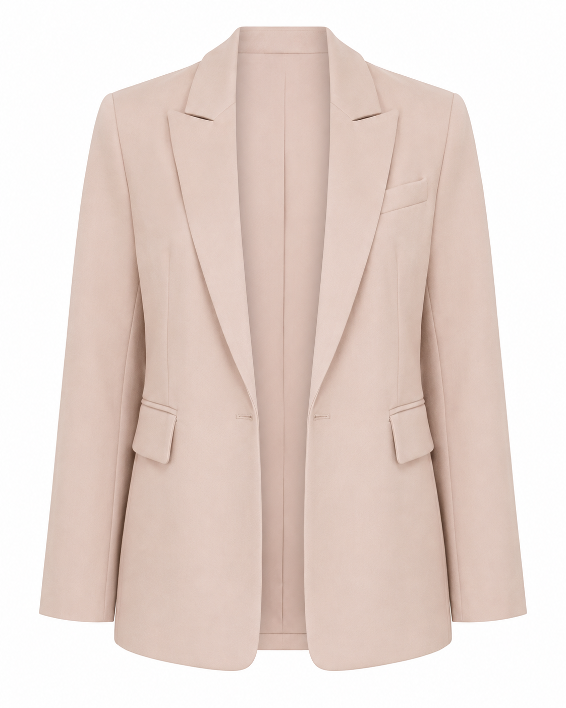Soft taupe tailored blazer