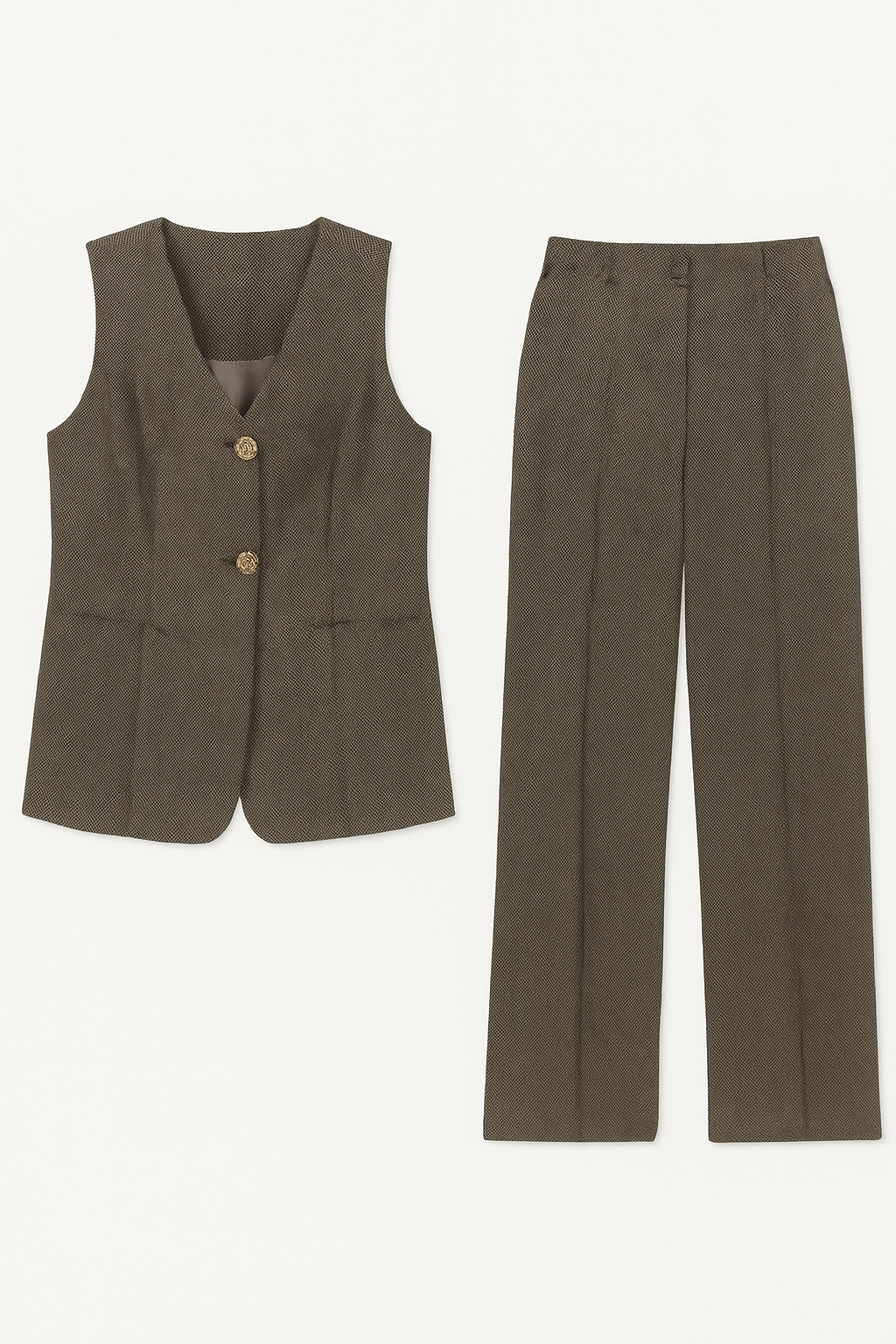 Green Vest and Trousers Set