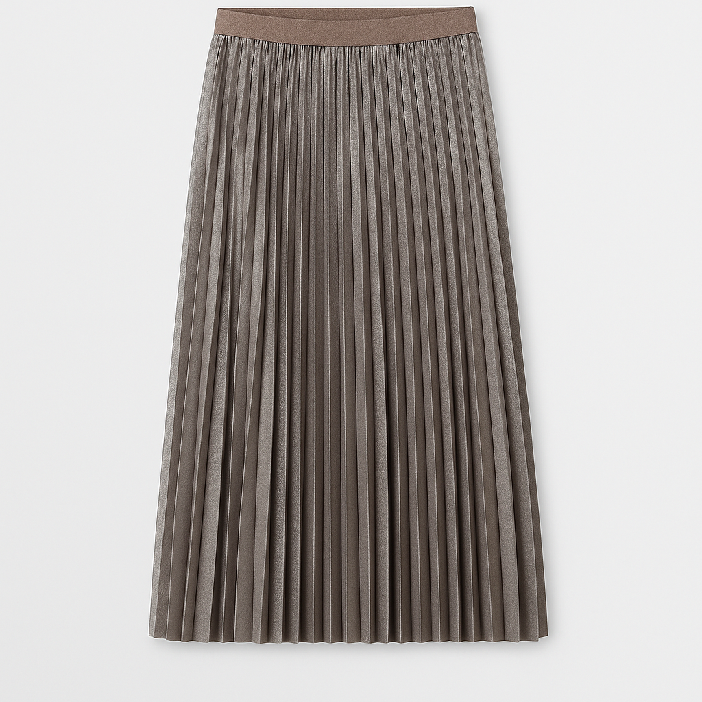 Pleated Midi Skirt