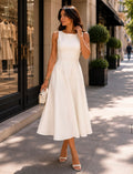 Pearl Elegance Midi Dress