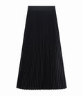 Elegant Black Pleated Skirt