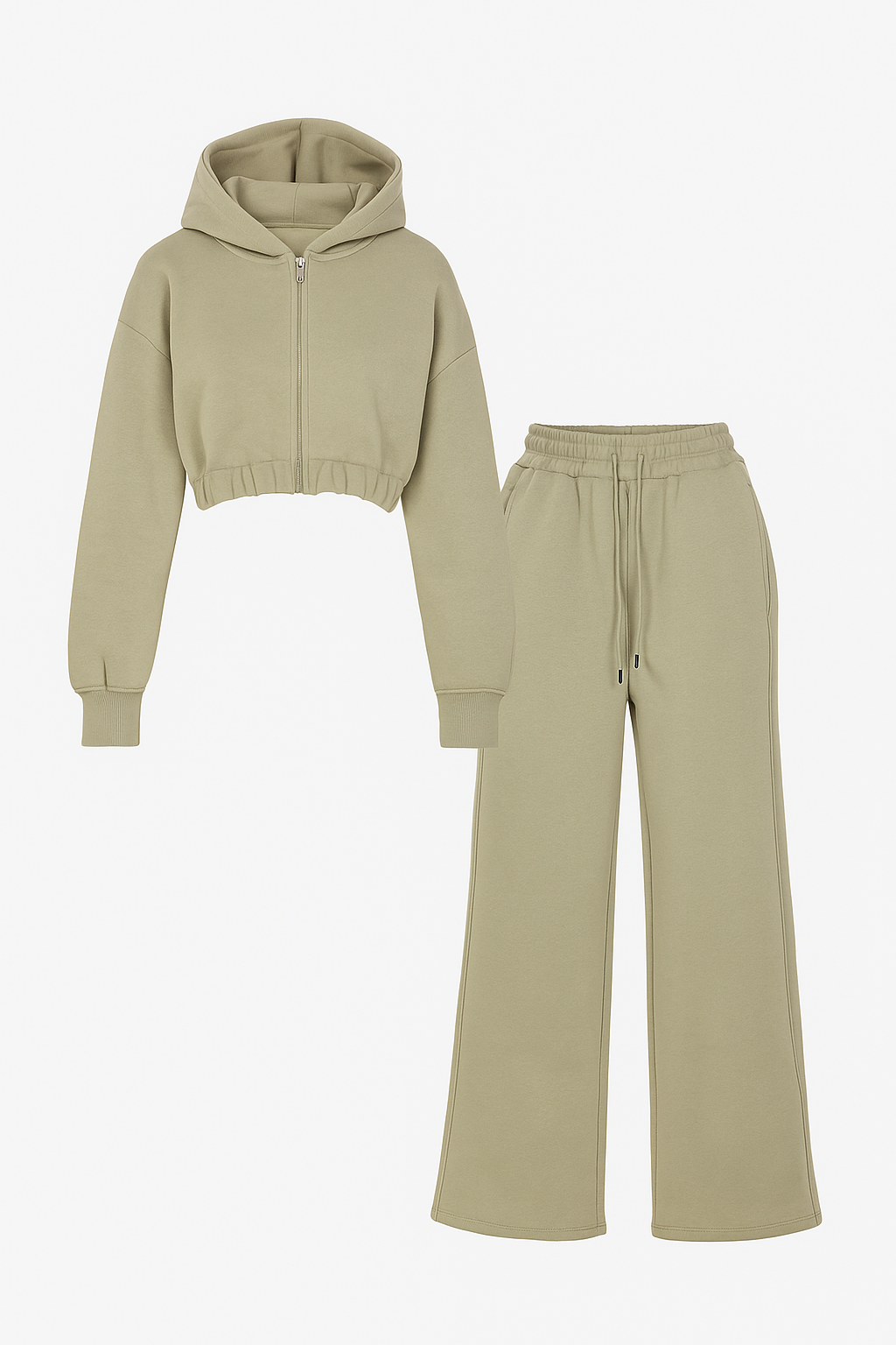 Fleece Effect Two-Piece Set