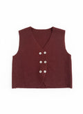 Burgundy Knit Vest