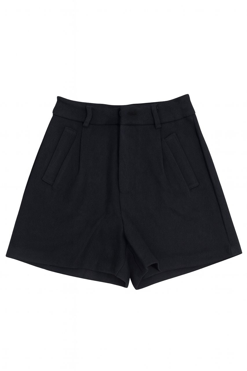 Black Tailored Shorts