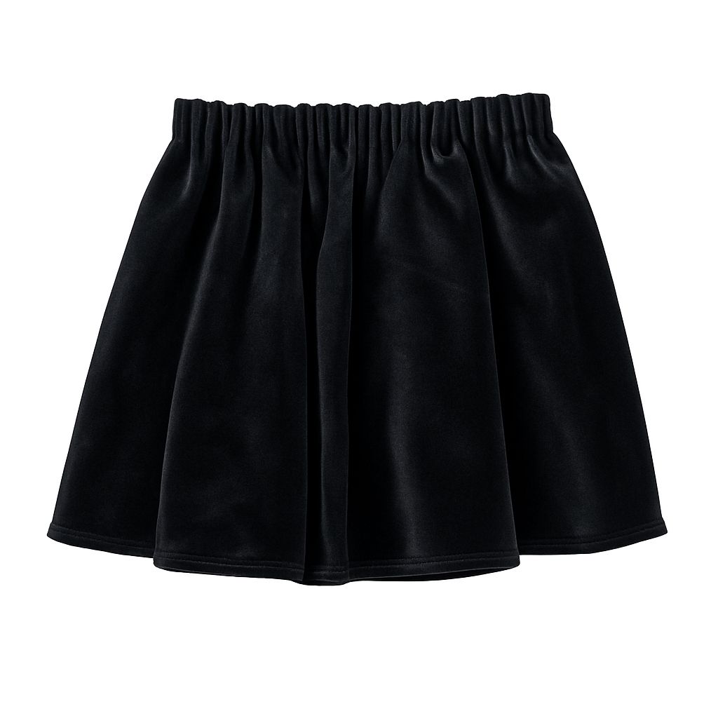 Black Velvet Skirt