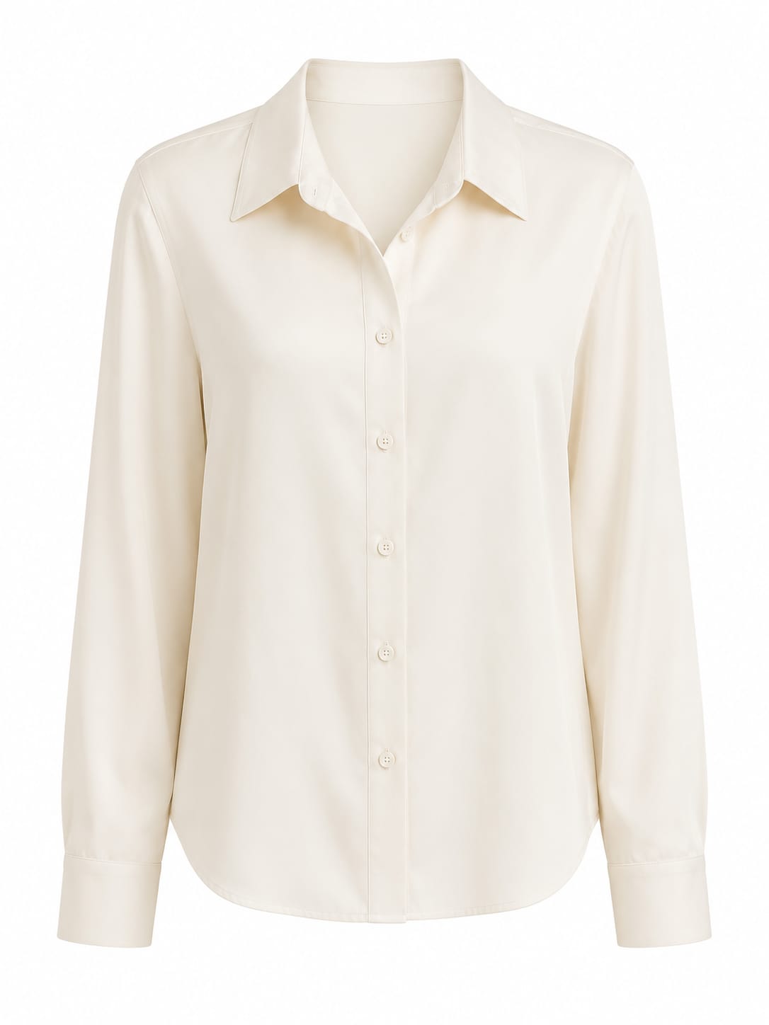 Women’s classic cream button-up shirt