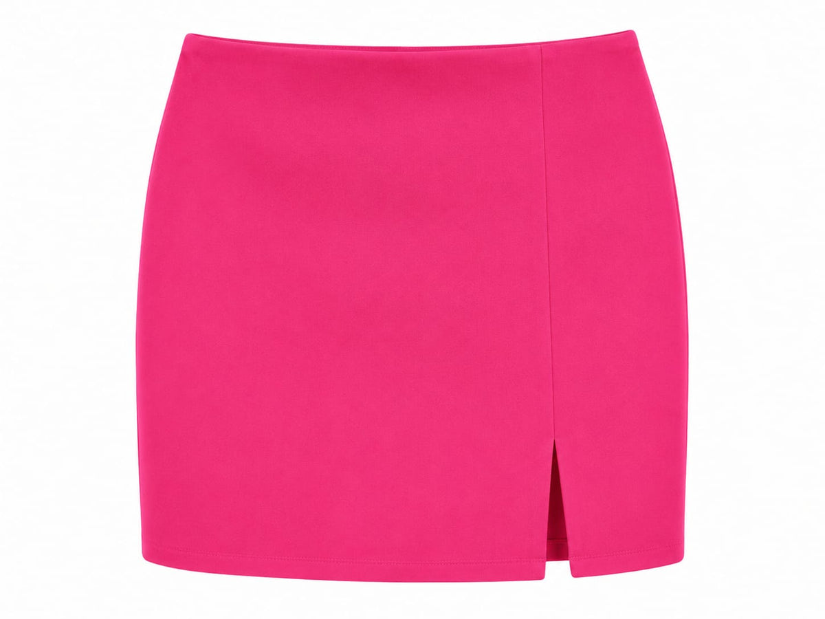 Women’s elegant fuchsia pencil mini skirt