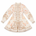 Elegant floral baroque dress