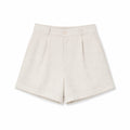Women’s high-waisted linen shorts
