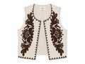 Women’s embroidered linen vest