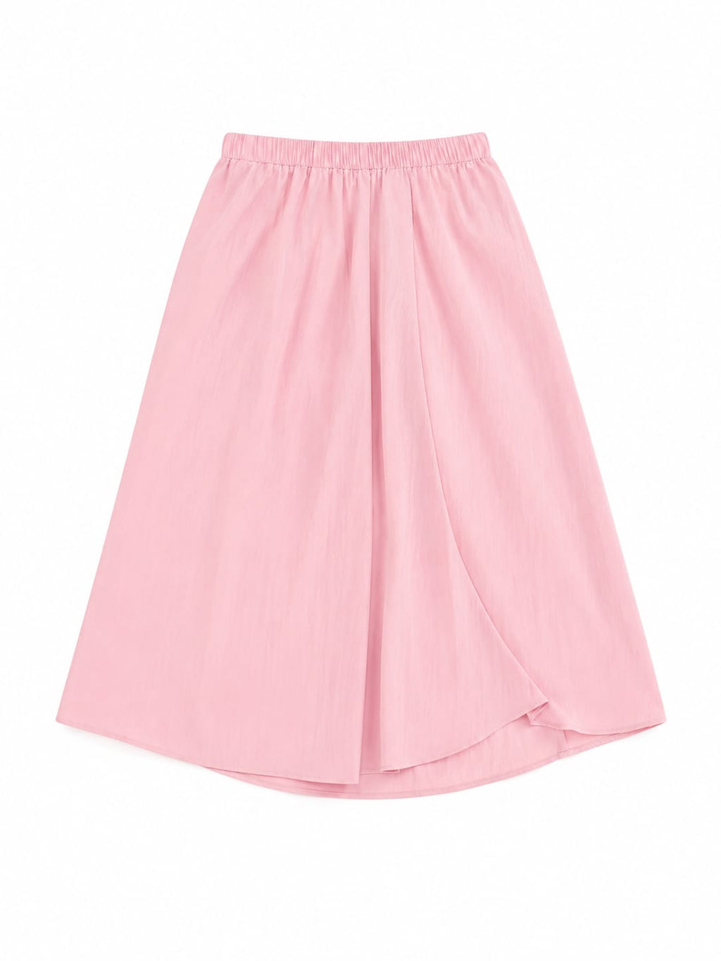 Women blush pink wrap maxi skirt