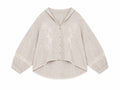 Women beige floral embroidered line blouse