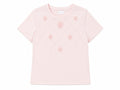 Blush beaded embroidered knit top
