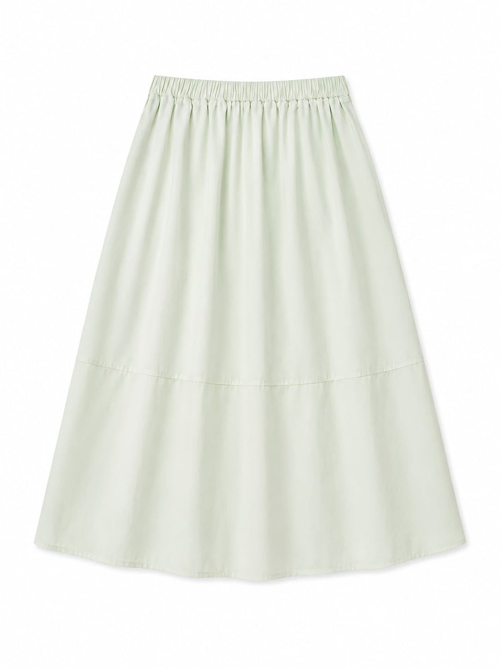 Mint green a-line maxi skirt