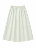 Mint green a-line maxi skirt