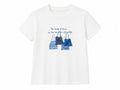 Women graphic print cotton t-shirt-white
