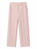 Elegant blush tailored wide-leg pants