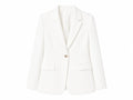 Classic white tailored blazer