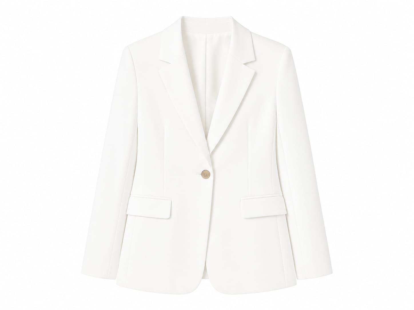 Classic white tailored blazer