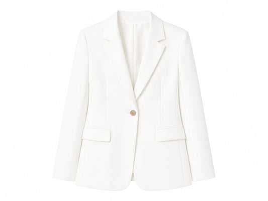 Classic white tailored blazer