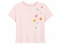 Blush floral embellished t-shirt