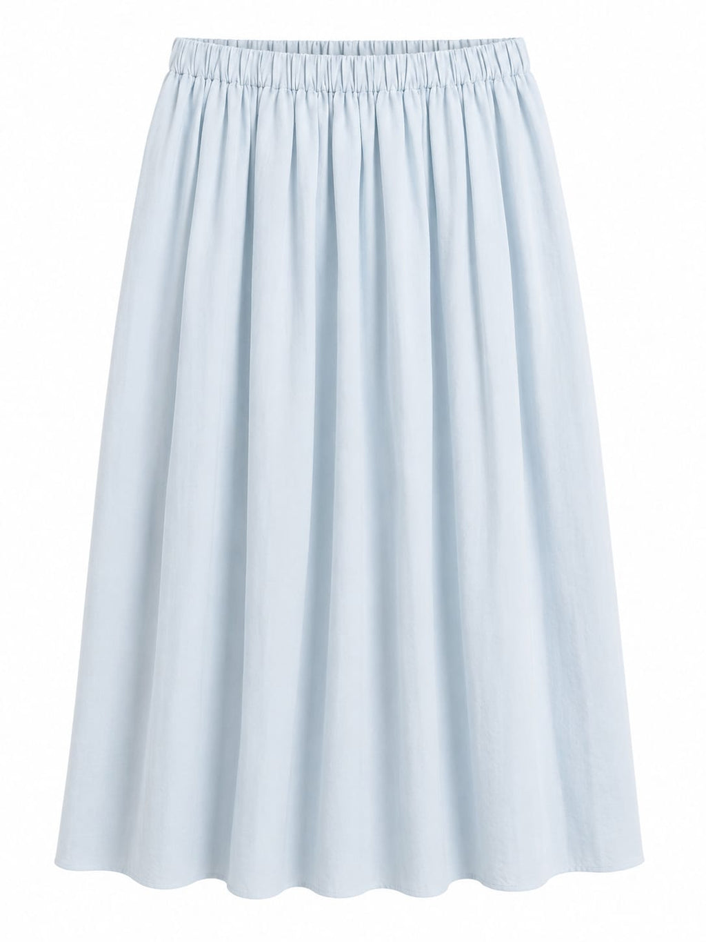 Women light blue flowy maxi skirt