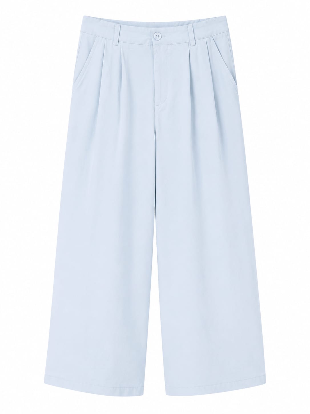 Sky blue wide-leg pants