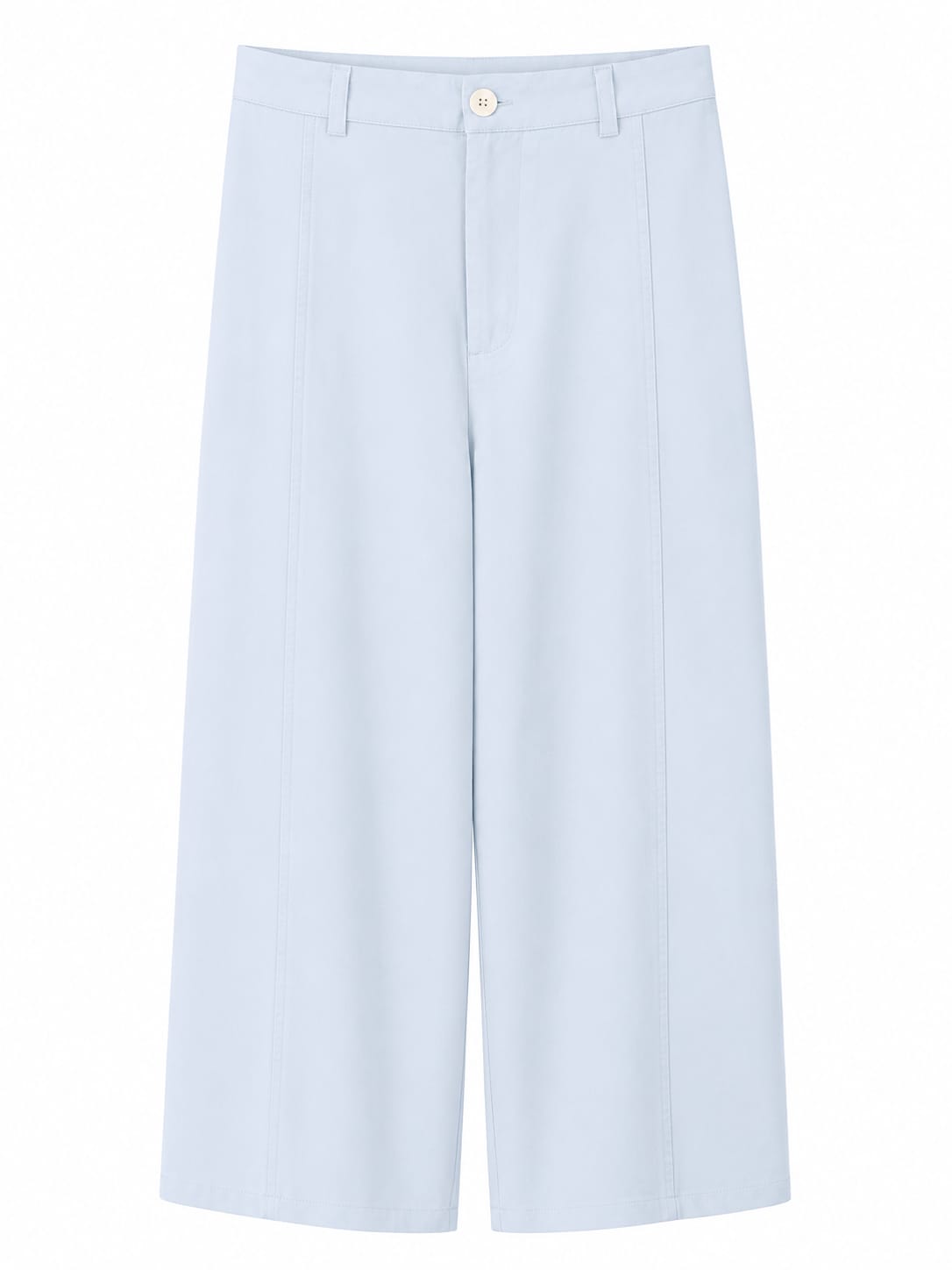 Sky blue tailored wide-leg pants