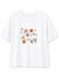 Women floral graphic cotton t-shirt